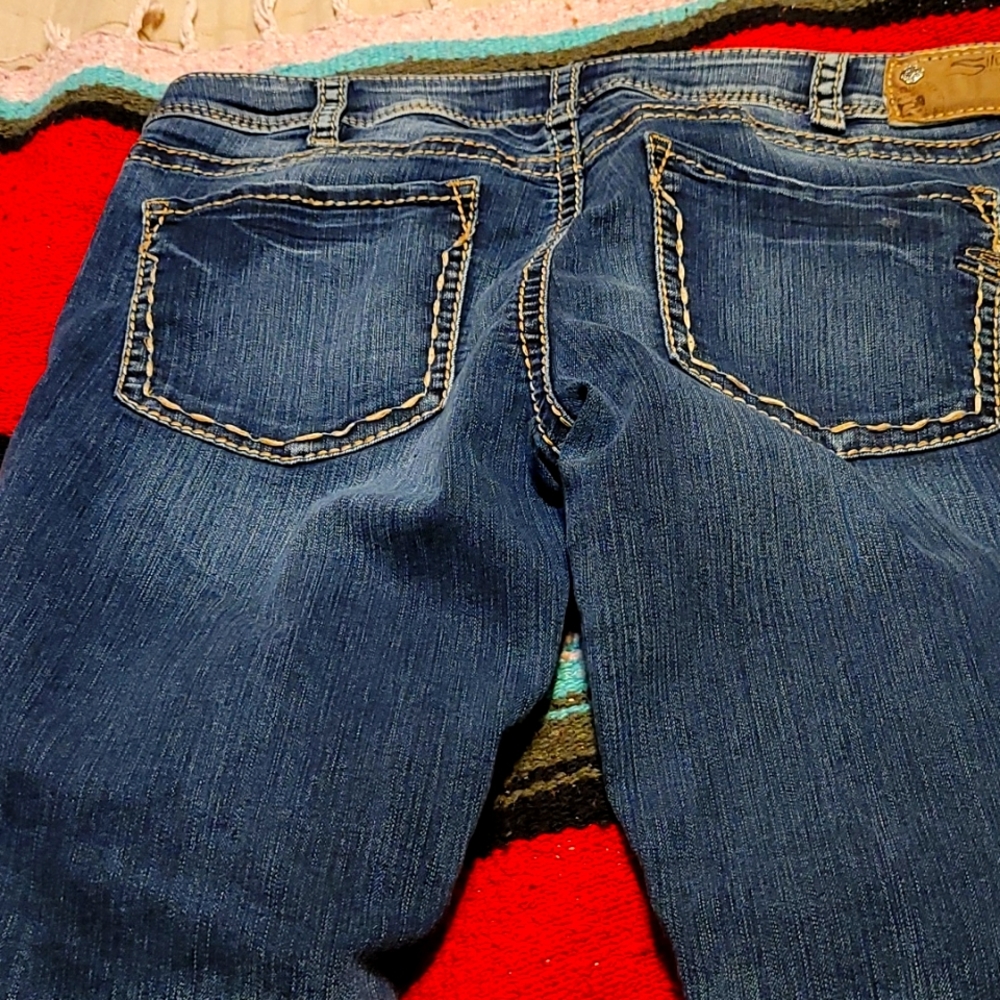 Silver Aiko skinny jeans size 33